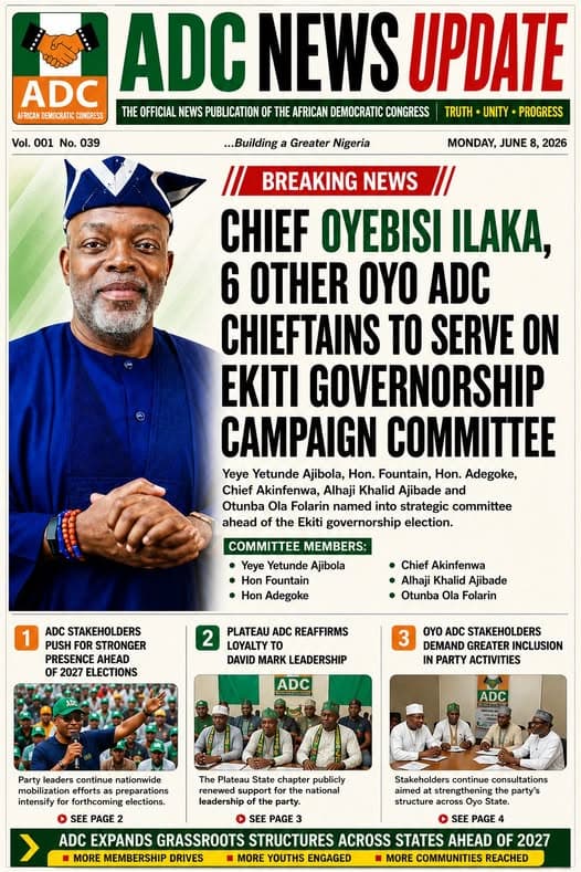 Chief Oyebisi Ilaka, 6 Other Oyo ADC Chieftains to Serve in Ekiti Governorship Campaign Committee